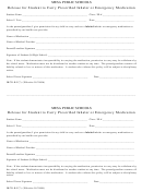 Form Jhcd-r-f(1) - Release For Student To Carry Prescribed Inhaler Or Emergency Medication 2006