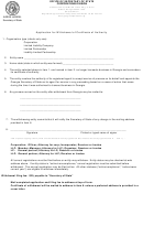 Application For Withdrawal Of Certificate Of Authority Form - Secretary Of State, State Of Georgia