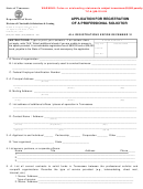 Form Ss-6003 - Application For Registration Of A Professional Solicitor