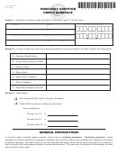 Form Sch. Wv/nfa-1 - Nonfamily Adoption Credit Schedule