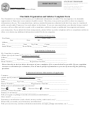 Form Ss-6021 - Charitable Organization And Solicitor Complaint - Tennessee Department Of State