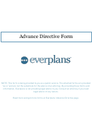 Advance Directive For Medical / Surgical Treatment (living Will)