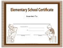 Elementary School Certificate