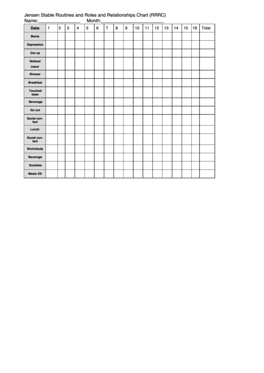 Jensen Stable Routines And Roles And Relationships Chart (Rrrc) Printable pdf