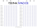 Monthly Water Drinking Tracker Template