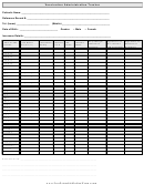 Vaccination Tracker Template With Signature Of Patient