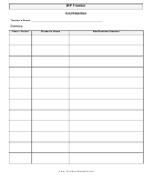 Confidential Iep Tracker Template
