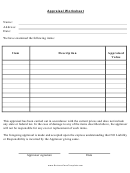 Appraisal Worksheet