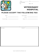 Veterinary Hospital - Professional Fax Cover Sheet