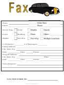 Limo - Fax Cover Sheet
