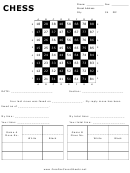 Games Fax Cover Sheet - Chess