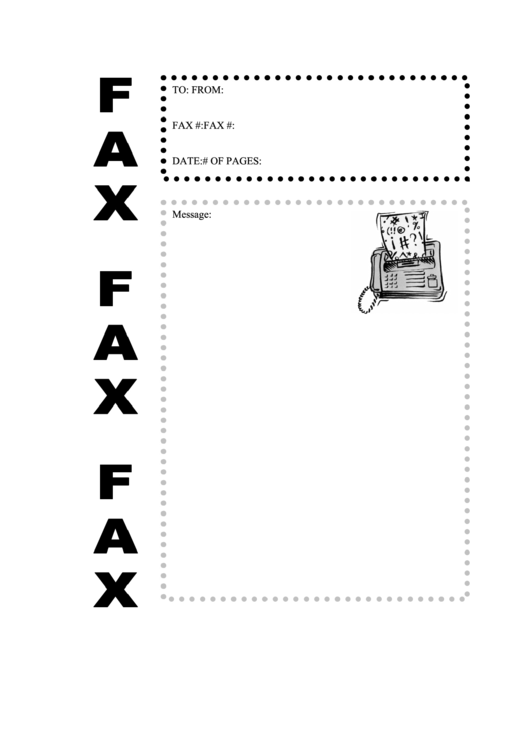 Fax Machine - Fax Cover Sheet Printable pdf