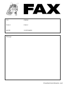 Cat - Fax Cover Sheet