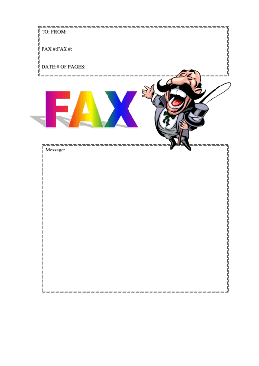Ring Master - Fax Cover Sheet Printable pdf