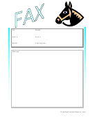 Horse - Fax Cover Sheet