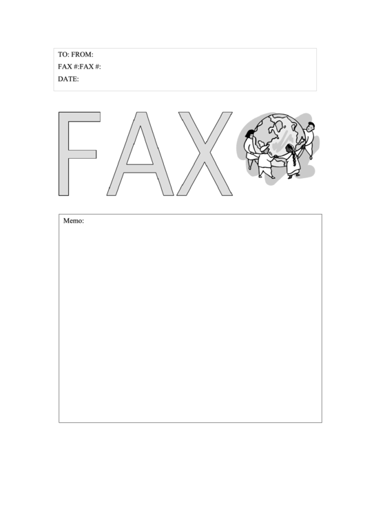 World - Fax Cover Sheet Printable pdf