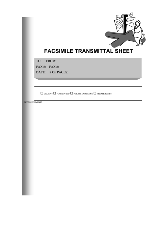 Which Way Fax Cover Sheet Printable pdf
