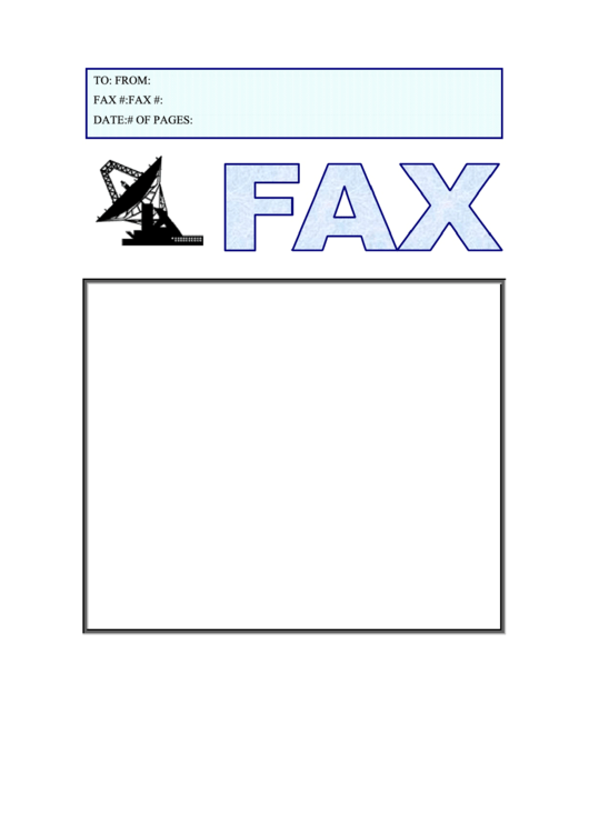 Satellite - Fax Cover Sheet Printable pdf