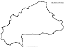 Burkina Faso Map Template