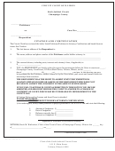 Citation And Certification - Illinois Circuit Court