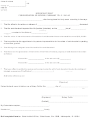 Form Poa-30 - Widow's Affidavit Form For Disposition Of Estates - 2009