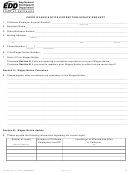 Form De 4809 - Prior Wages Notice Correction/update Request
