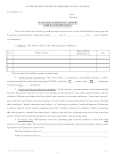 Standard Temporary Child Custody & Parenting Time Order Form - Court Of Johnson County, Kansas