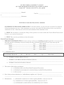 Petition For Restraining Order Form - Kansas District