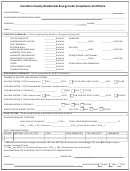Hamilton County Residential Energy Code Compliance Certificate Form