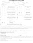 Participant Medical History Questionnaire Form