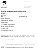 Tax Refund Request For Individuals Under Age 18 - City Of Dublin