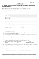 Form No 2 - Affidavit - For Obtaining Passport And Consular Services