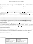 Request For Hearing/agency Action Form
