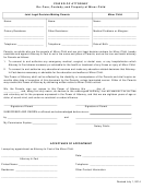 Power Of Attorney Form - Joint Legal Decision-making Parents And Minor Child