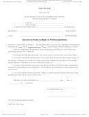 Form 56a.36b - Answers To Notice To Reply To Written Questions