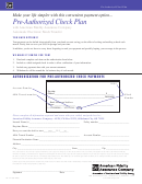 Pre-authorized Check Plan Form - American Fidelity Assurance Company