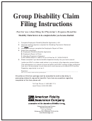 Form Bn-658-1007 - Group Disability Claim Printable pdf