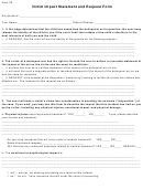 Form 112 - Victim Impact Statement And Request