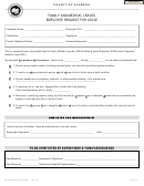County Of Alameda Family And Medical Leaves Employee Request For Leave Form