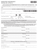 Application For Membership/initial Beneficiary Designation - Jrs Form