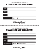 Financial Peace University Class Registration Form