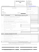 Individual Tax Return Form - City Of Monroe - 2013