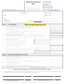 Individual Tax Return Form - City Of Monroe - 2014 Printable pdf