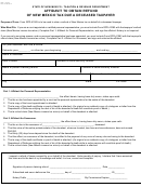 Form Rpd - 41083 - Affidavit To Obtain Refund Of New Mexico Tax Due A Deceased Taxpayer