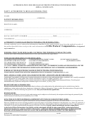 Authorization For Release Of Protected Health Information Form