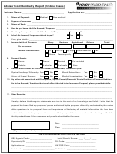 Advisor Confidentiality Report Template (online Cases)