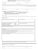 Holiday Travel Consent Form