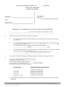 Form-9/99 - Consent To Change Of Custody And Child Support