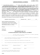 (sample Two) Limited Power Of Attorney Form