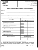 Hospital Emergency Medical Services Classification Report Form